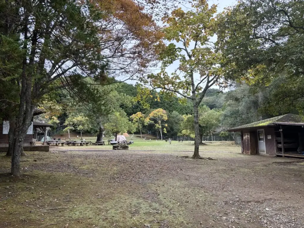 内浦山県民の森キャンプ場の第一キャンプ場